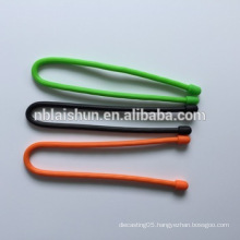 Rainbow Colors Silicone Gear Tie for Traveling Use